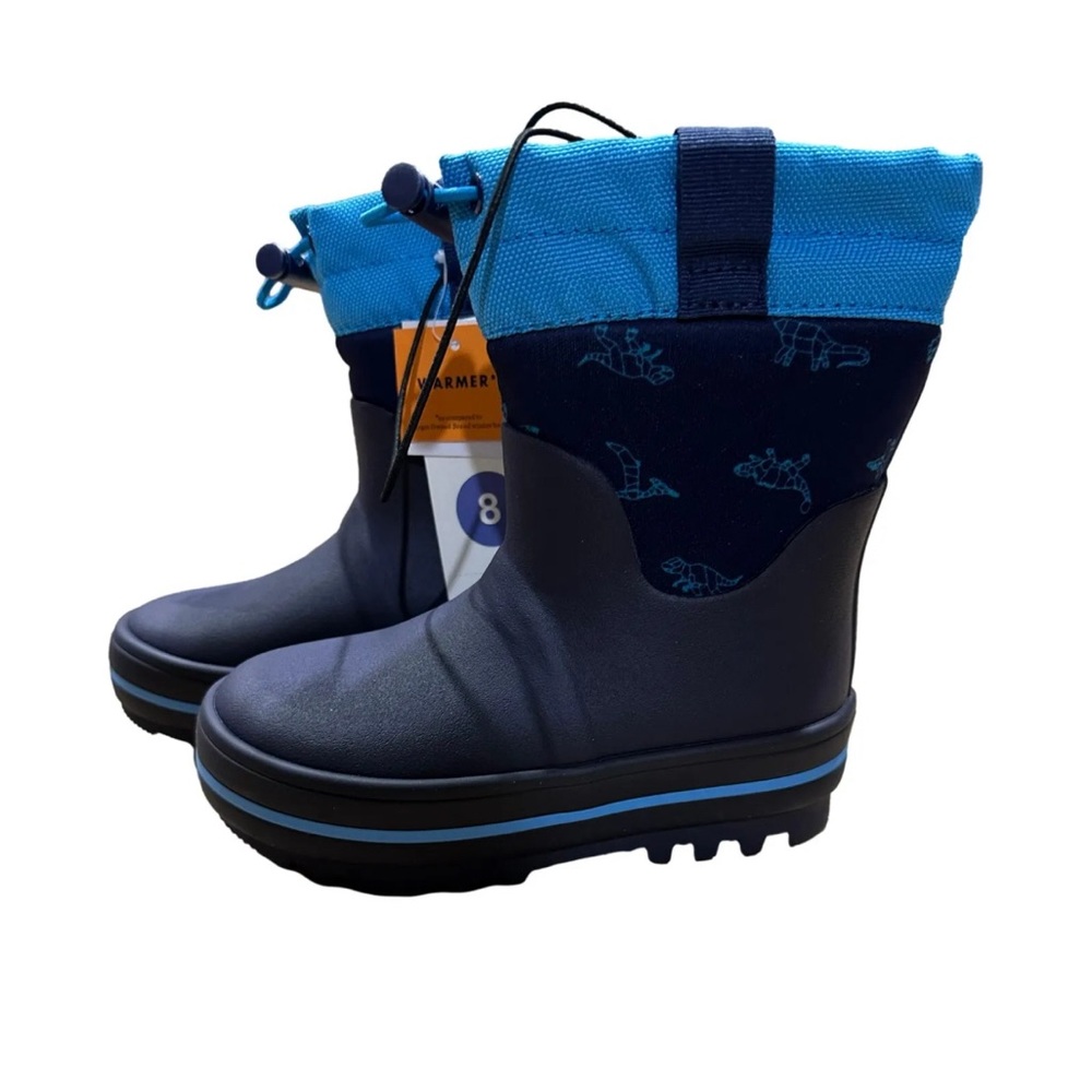 Toddler Scout Winter Boots - Cat & Jack Color: Blue, Dinosaur Print Size: 8